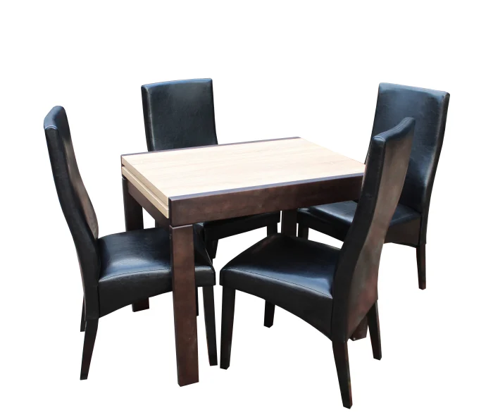 Seturi Dining - Set masa Kors cu 4 scaune 6012 Sonoma Negru