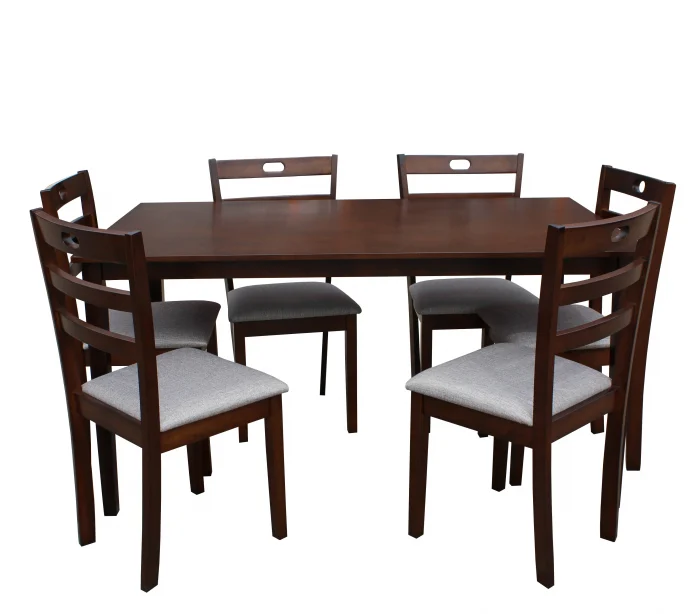 Seturi Dining - Set masa RH7008T cu 6 scaune RH135C Dirty Oak 150x90x76 cm