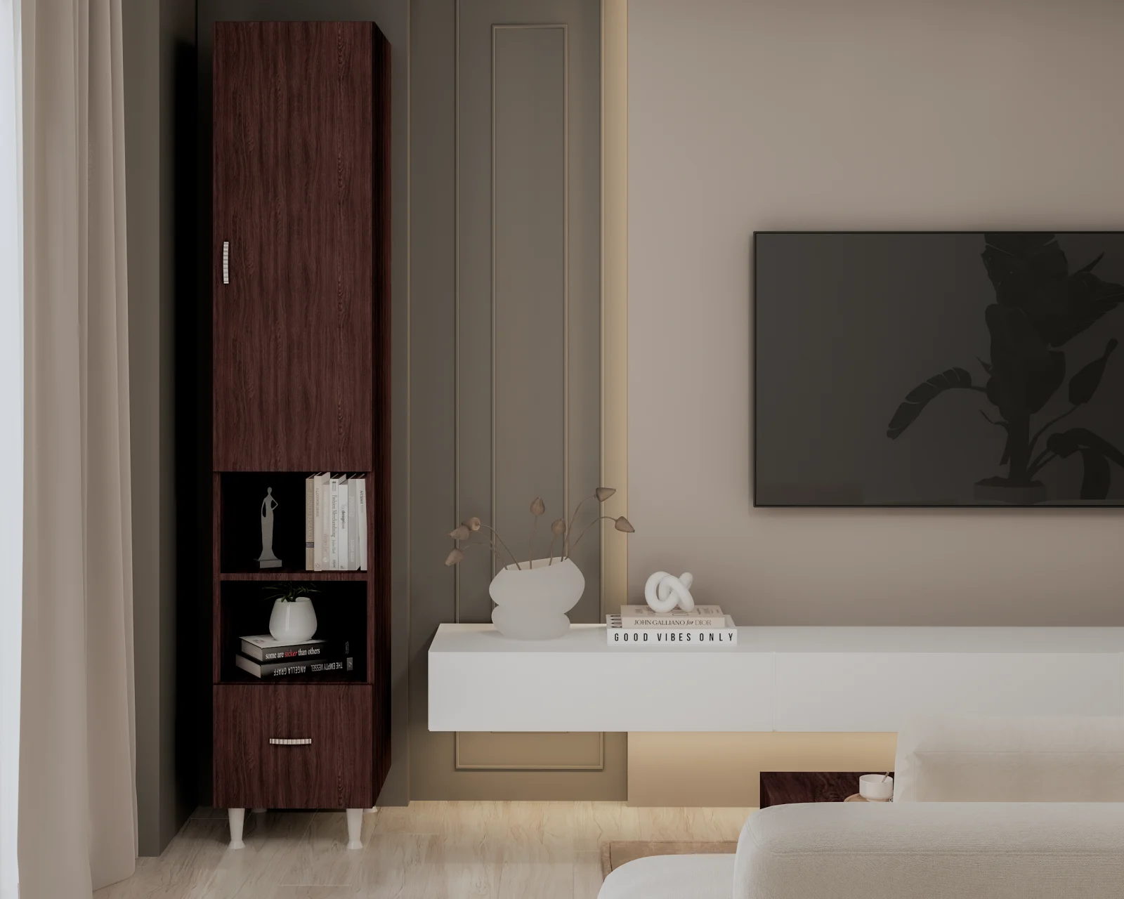 Mobila baie - Soldat 35 1U 1S Wenge 35x35x180 cm