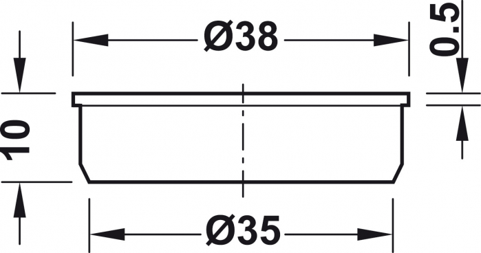 Capac, pentru montare cu dibluri [6]