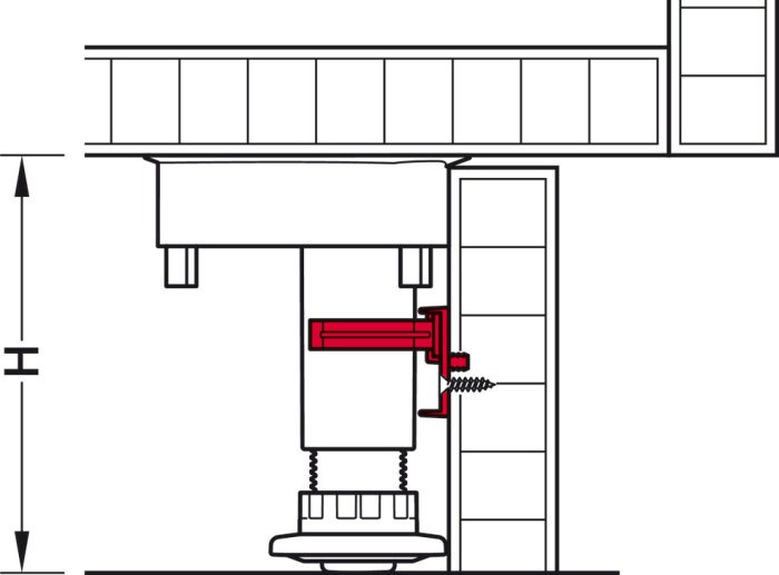 Clips AXILO™48 fix plintă PAL/MDF [3]