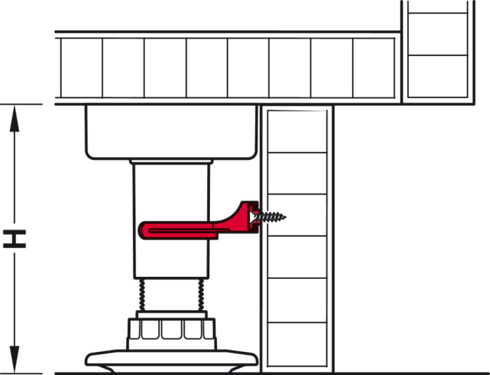 Clips AXILO™78 plintă PAL/MDF [3]