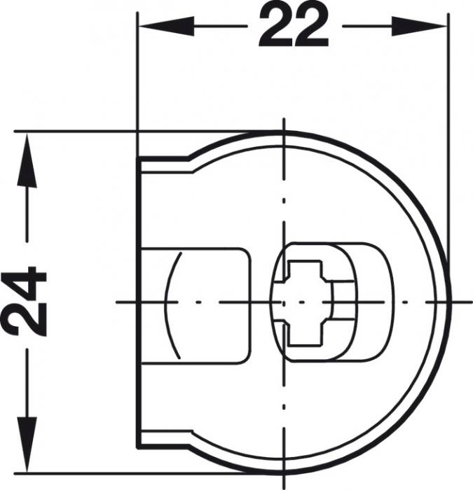 Demontabil pal 19 mm, alb. Sistem Rafix 20, plastic. [5]