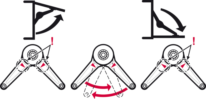 Set mecanism Duo standard, pentru susținere sau rabatare front de mobilier din lemn/PAL/MDF sau ramă din aluminiu [7]