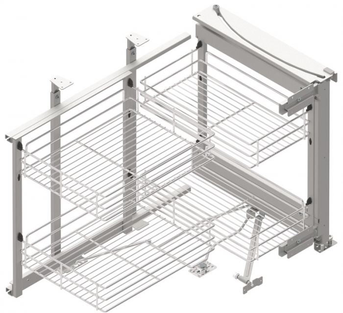 Mecanism cu 4 cosuri pentru corp de colt 900 mm, model MAXXIM, amortizare integrata [1]