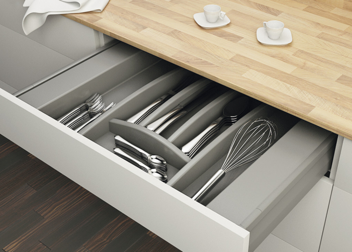 Organizator pentru tacamuri, gri, 402 X 498 mm [3]