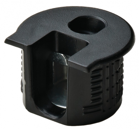 Conectori - Demontabil pal 19 mm, negru, Sistem Rafix 20, plastic