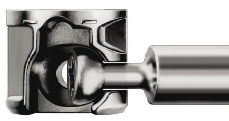 Demontabil Minifix 15 mm, zincat lucios, fara guler [1]