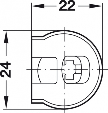 Demontabil pal 19 mm, alb aluminiu, Sistem Rafix 20, plastic [3]