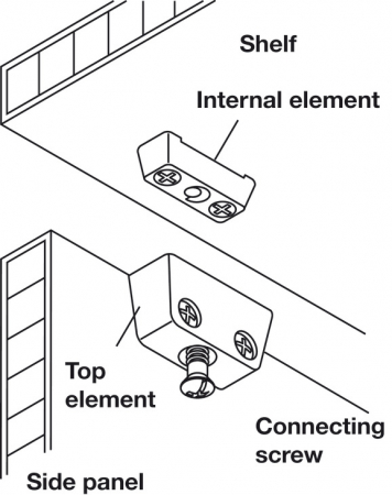 Demontabil T complet, pentru montare cu suruburi [3]