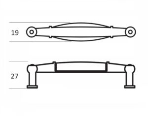 Mâner pentru mobilier, antichizat alamit [1]