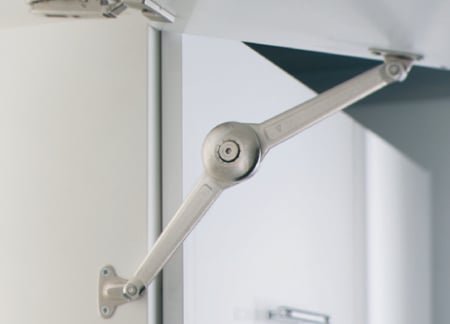 Set mecanism Duo standard, pentru susținere sau rabatare front de mobilier din lemn/PAL/MDF sau ramă din aluminiu [3]