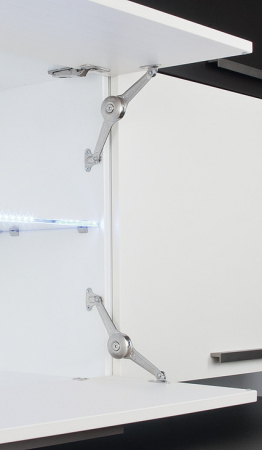 Set mecanism Duo standard, pentru susținere sau rabatare front de mobilier din lemn/PAL/MDF sau ramă din aluminiu [1]