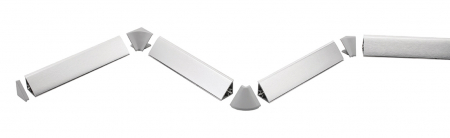 Set gri accesorii fixare profil antistrop triunghiular 30x30 mm [1]