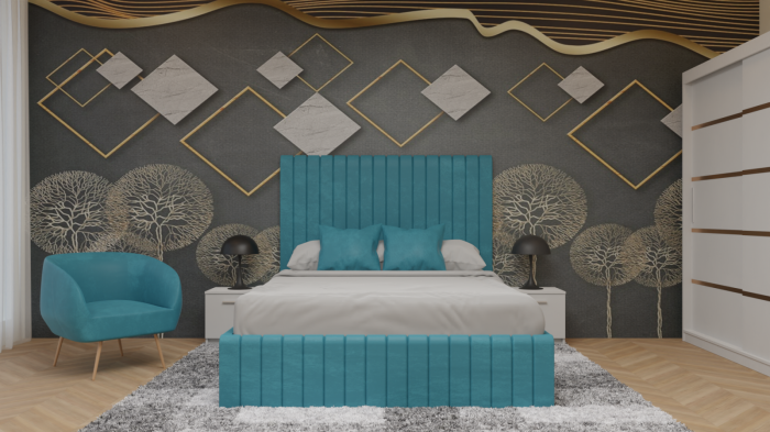 Dormitor Cairo Tapitat Dressing 250x200 3 Usi Alb [10]