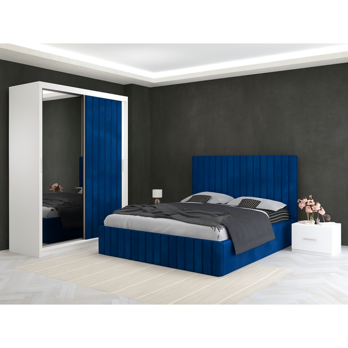 Dormitor Cairo cu Dressing Tapitat 150 x 200 cm [1]