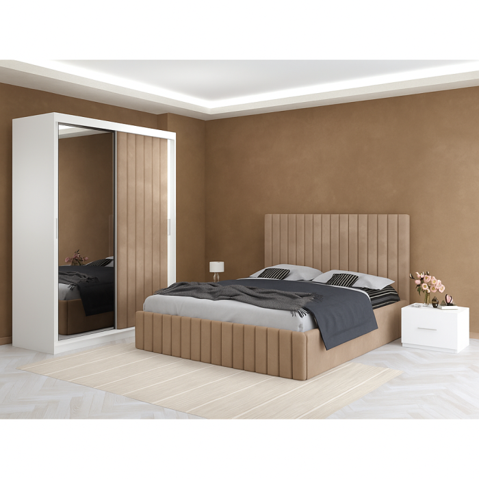 Dormitor Cairo cu Dressing Tapitat 150 x 200 cm [1]