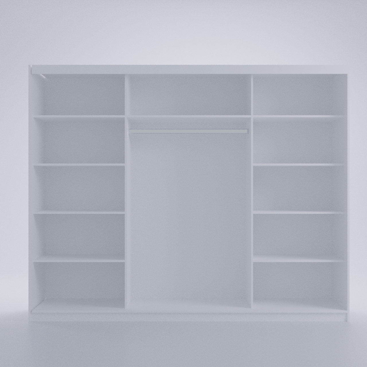 Dressing Emporio Wenge cu uși glisante Albe 250x200 [3]