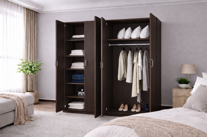 Dulap Compact 4 Uși Wenge 160 x 50 x 200 [2]