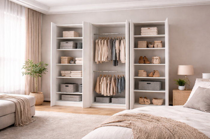 Dulap Compact 6 Uși Alb 240 x 50 x 200 cm [2]