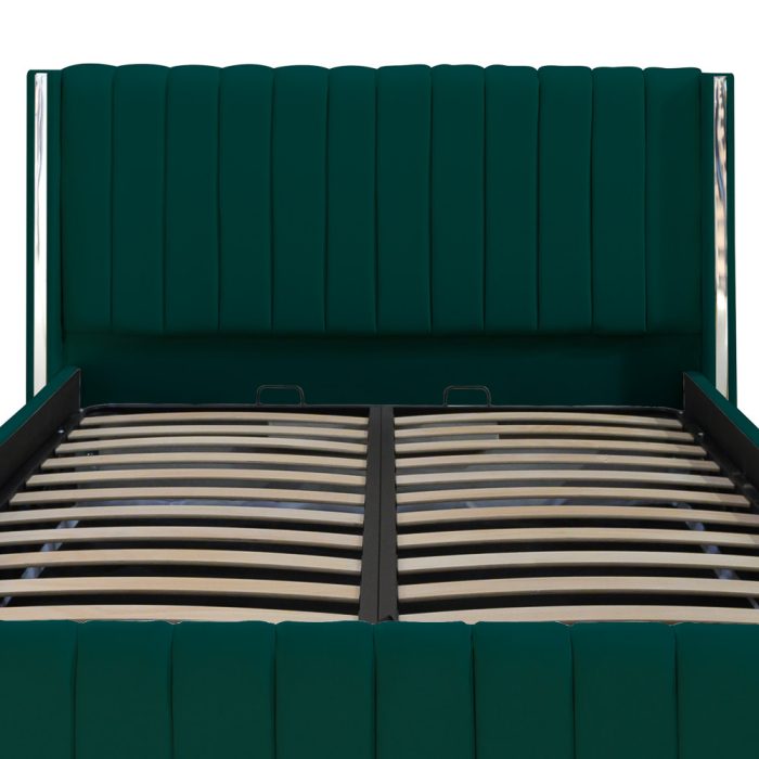 Pat Cairo New Bandă Argintie 160x200 cu Somieră Rabatabilă [2]