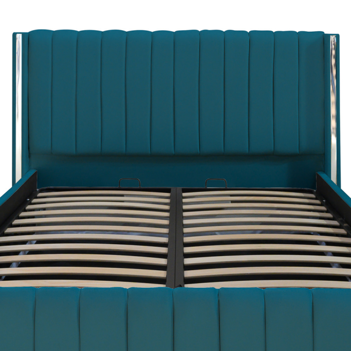 Pat Cairo New Bandă Argintie 160x200 cu Somieră Rabatabilă [2]