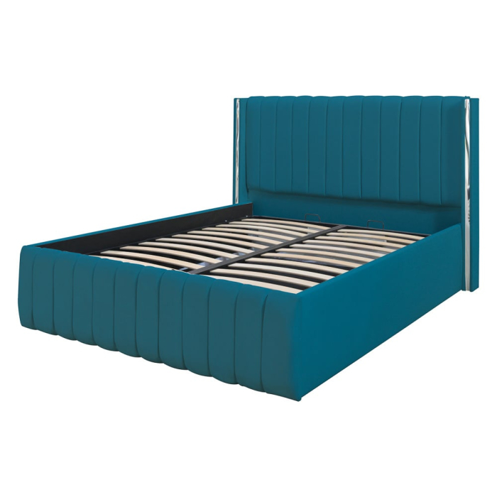 Pat Cairo New Bandă Argintie 180x200 cu Somieră Rabatabilă [4]