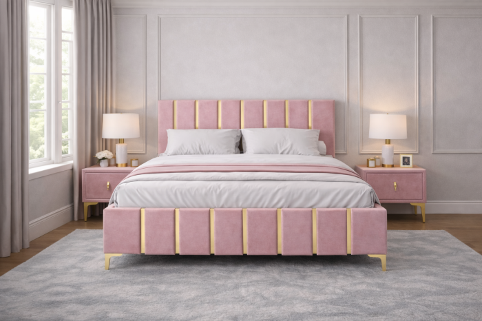 Set Pat Lux New cu Noptiere Tapițate [2]