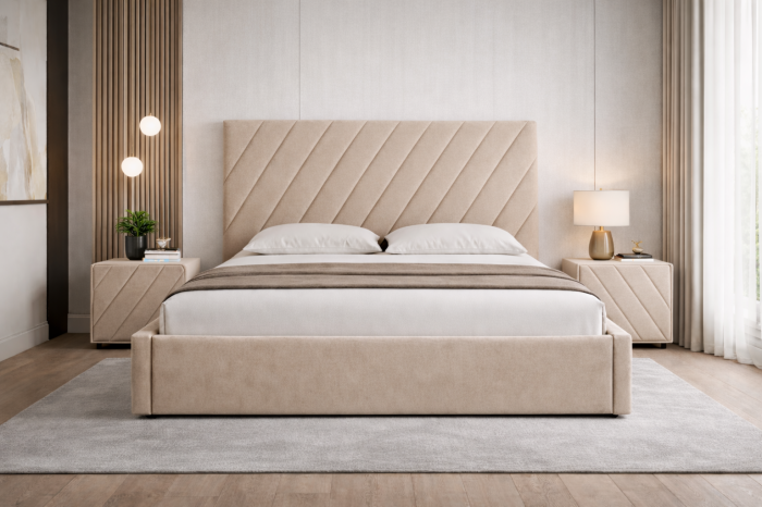 Set Pat Prestige cu Noptiere Tapițate [3]