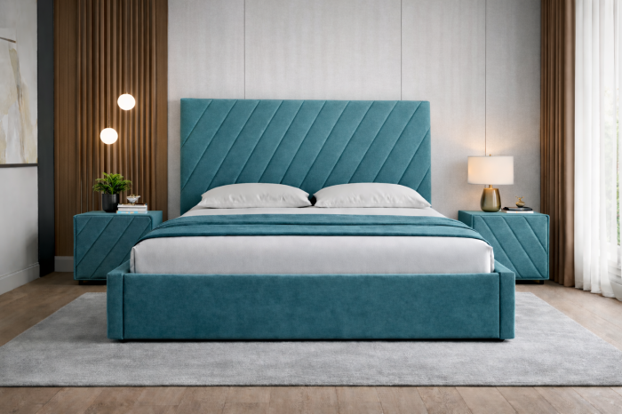 Set Pat Prestige cu Noptiere Tapițate [13]