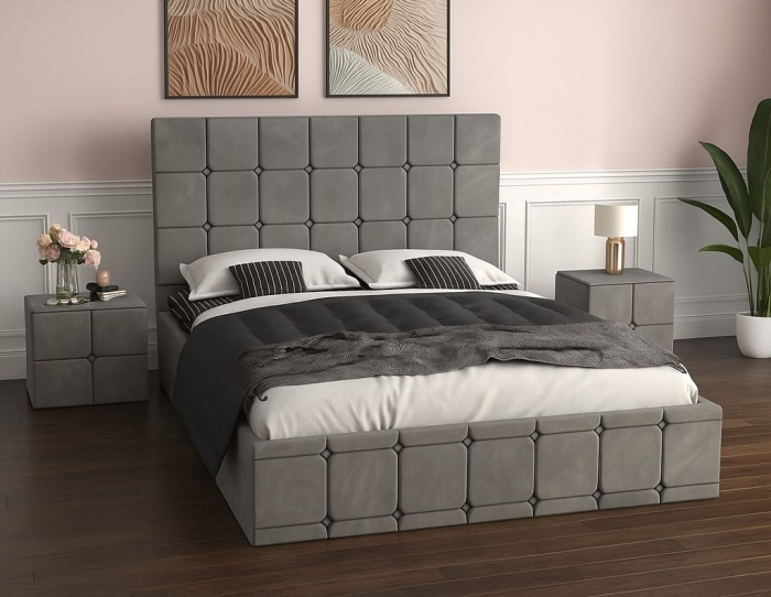 Set Pat Regal 160x200 cu Noptiere Tapitate [1]