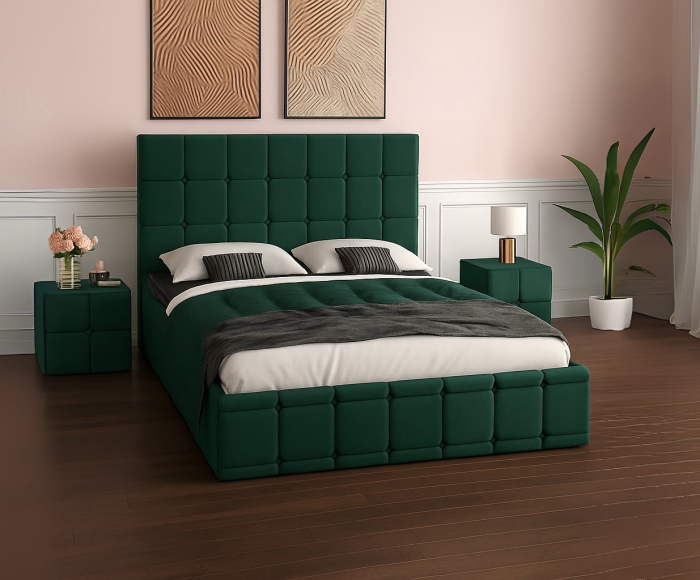 Set Pat Regal cu Noptiere Tapitate [1]