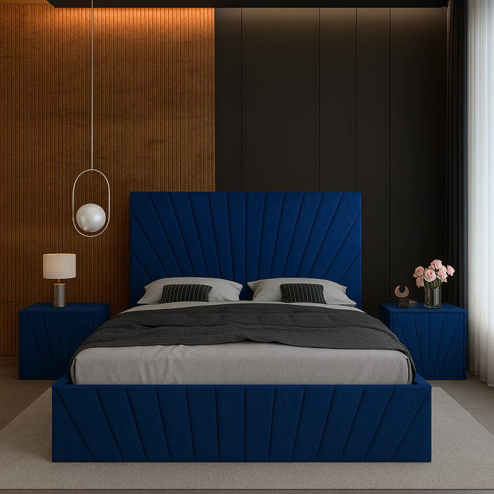Set Pat Solis Cu Noptiere Tapițate 160x200 [1]