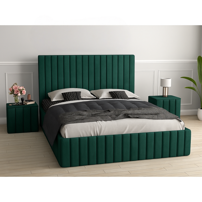 Set Pat Cairo Cu Noptiere Tapițate 160X200 [1]