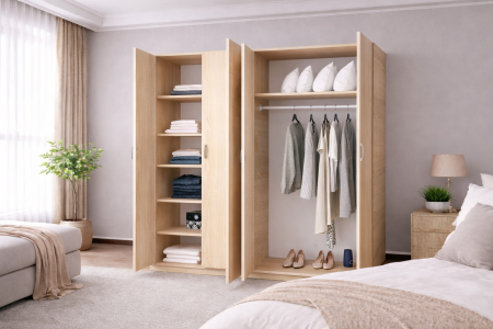 Dulap Compact 4 Uși Sonoma 160 x 50 x 200 [1]