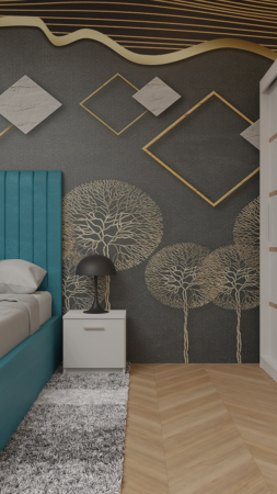 Dormitor Cairo Tapitat Dressing 250x200 3 Usi Alb [11]