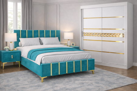 Dormitor Lux New cu dressing Kenzo Gold