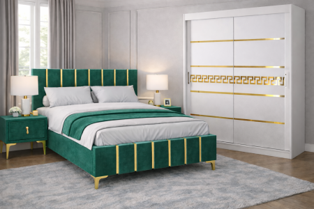 Dormitor Lux New cu dressing Kenzo Gold