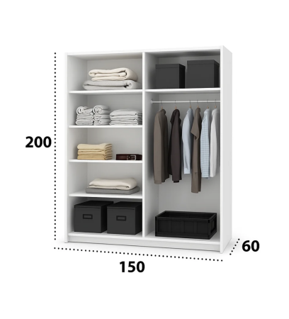 Dormitor Maldive cu Pat Extensie, Noptiere și Dressing Tapițate [1]