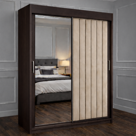 DRESSING/DULAP - Dressing Cairo Wenge Tapițat 150x200