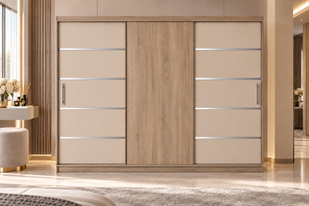 DRESSING/DULAP - Dressing Emporio 250x200 Cașmir și Sonoma