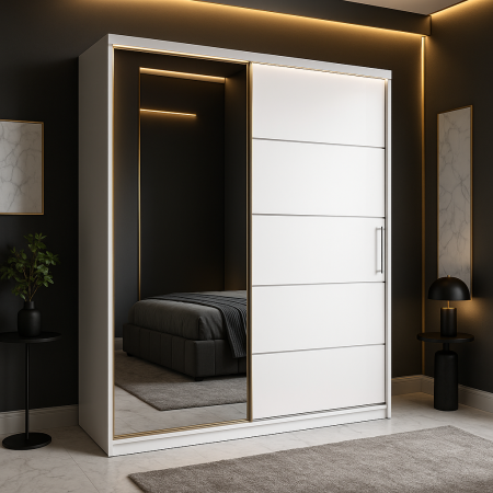 Dressing Emporio Alb 150x200 DRESSING/DULAP - Dressing Emporio Alb 150x200