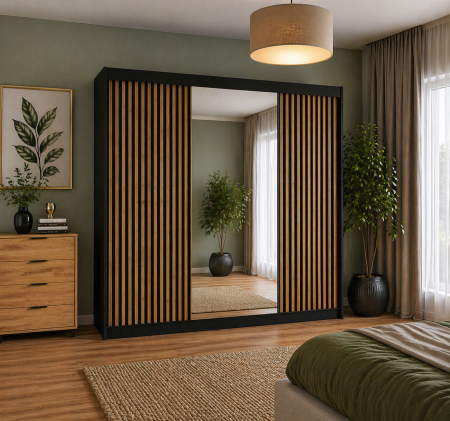 Dressing Loft Riflaj 250x200 Gri Antracit&Sonoma [1]