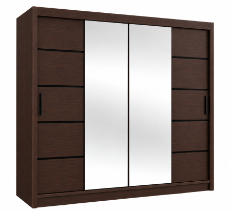 Dressing Viena cu uși glisante Detalii Negre 180x200 [3]