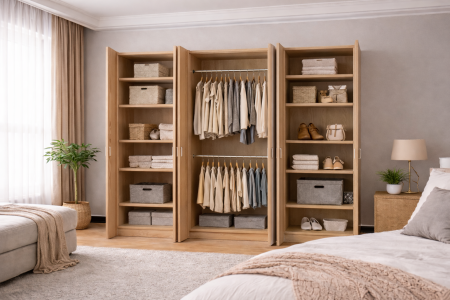 Dulap Compact 6 Uși Sonoma 240 x 50 x 200 cm [1]