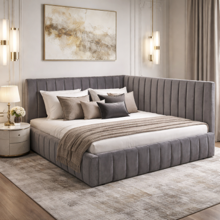 PATURI PE COLT - Pat Cairo Corner 140x200 cu Somieră Rabatabilă