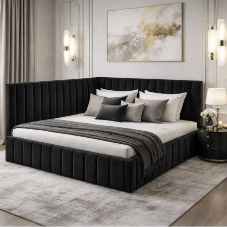 Pat Cairo Corner 140x200 cu Somieră Rabatabilă