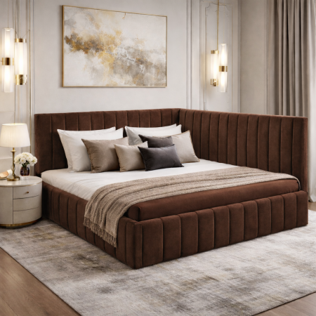 PATURI PE COLT - Pat Cairo Corner 180x200 cu Somieră Rabatabilă