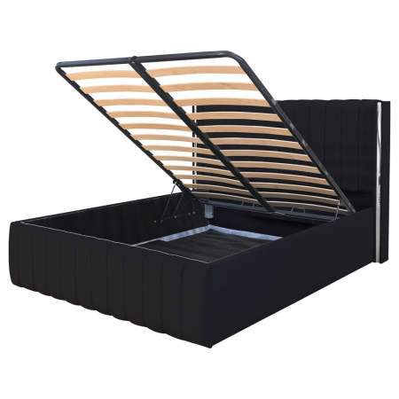 Pat Cairo New Bandă Argintie 140x200 cu Somieră Rabatabilă [2]