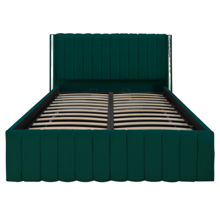 Pat Cairo New Bandă Argintie 140x200 cu Somieră Rabatabilă